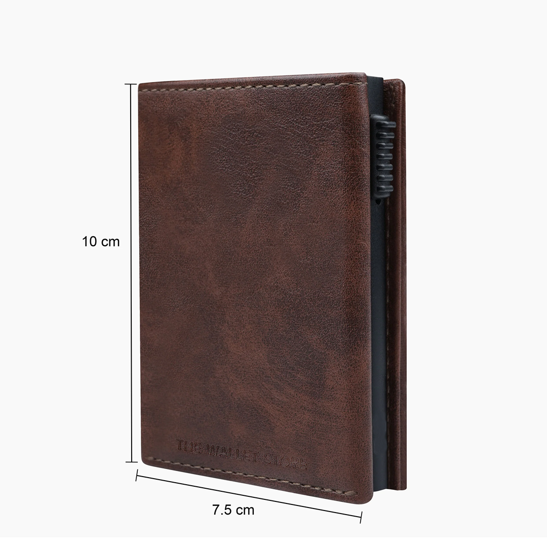 Premium Leather Card Holder with RFID Protection