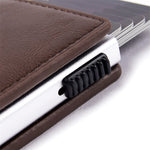 Premium Leather Card Holder with RFID Protection
