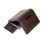 Premium Leather Card Holder with RFID Protection