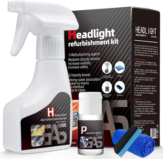 Headlight Restoration Polish Kit